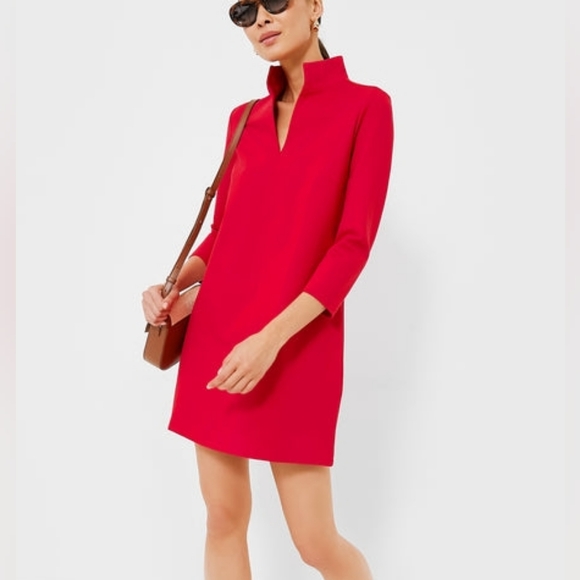 Tuckernuck Dresses & Skirts - Tuckernuck Red Ponte Clifton Dress